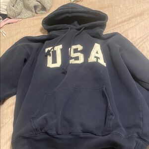 USA Navy Blue Hoodie